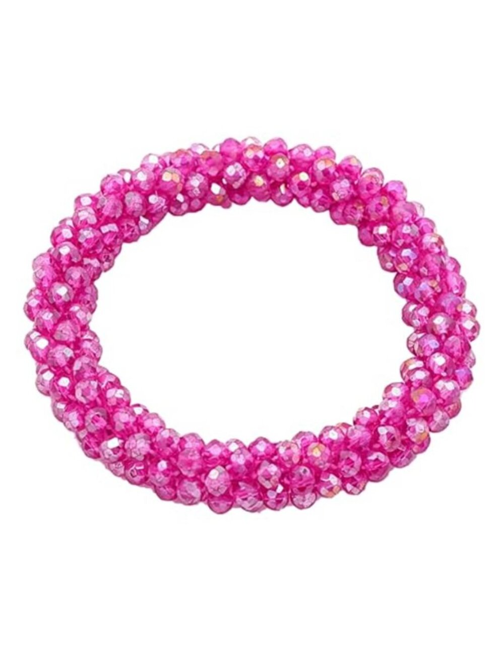 Sparkling Crystal Stretch Beaded Bracelet